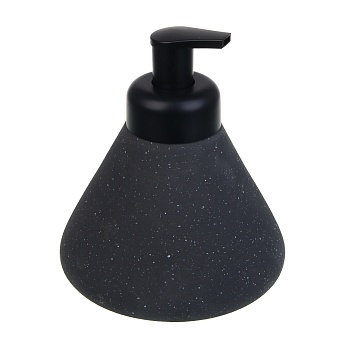 vetta дозатор для жидкого мыла, 460 мл, 15х13х13 см, керамика, "крошка" черный от магазина Барс