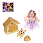 игроленд кукла шарнирная 15 см с аксессуарами, pp, abs, pvc, 22х5,5х20 см, 4 дизайна интернет-магазин «Барс»