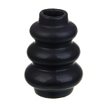 vetta вазон, 12x8x8 см, керамика, чёрный от магазина Барс