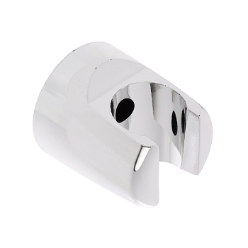 держатель для лейки душа, настенный, однорежимный, пластик, хром