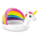 intex бассейн надувной детский единорог, 1-3 лет, 12х102х69см, 57113np