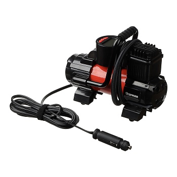 ермак компрессор автом, манометр, штекер прикур, led фонарь, 12