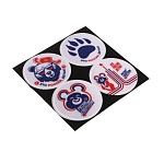 наклейка светоотражающая "это россия, детка!", тм by русские супергерои, д=6.5см, пвх