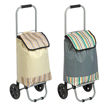 тележка + сумка, до 15кг тм vetta, 27х32х88см, 22л, полиэстер, колеса эва d15см от магазина Барс