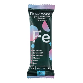 гематоген "народный детский феррум +" 50 г.
