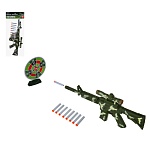 игроленд автомат, стреляет мягкими пулями, pp, eva, картон, 20х52см, 2 дизайна интернет-магазин «Барс»