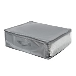 vetta кофр с крышкой, с прозрачным окном, 55х45х19см, швеция, полиэстер, серый от магазина Барс