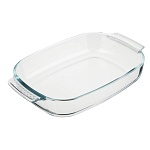 satoshi форма для запекания глубокая жаропрочная прямоуг., с ручками, стекло, 34,4х22,3х6см, 2,7л. интернет-магазин «Барс»