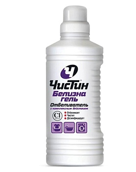 чистящее средство 950г.для отбеливания и чистки тканей "белизна" чистин гель, содержит хл