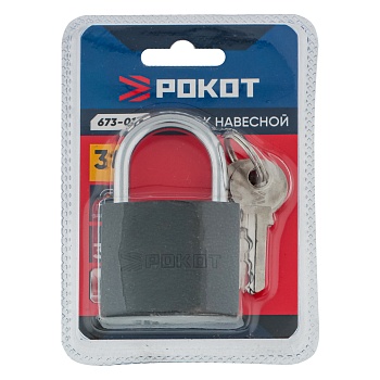 рокот замок навесной "серый металл", 38мм от магазина Барс