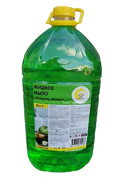 мыло жидкое 5л."зеленое яблоко" пэт /4
