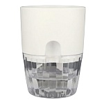 горшок для цветов с поддоном "аквадуэт" 1,5л, d13см, цв.белый от магазина Барс