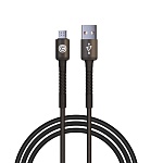 всёгазин кабель для зарядки xxl micro usb, 2 м, быстрая зарядка qc3.0, черный от магазина Барс