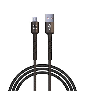 всёгазин кабель для зарядки xxl micro usb, 2 м, быстрая зарядка qc3.0, черный от магазина Барс