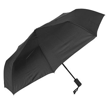 зонт мужской, полуавтомат, сплав, пластик, полиэстер, 55см, 8 спиц, черный