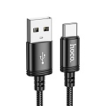 кабель для зарядки usb(a)-type c hoco. модель x91 radiance, 3 м, черный