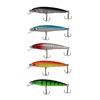 воблер "икс минноу" тм azor fishing, ss, 7,5гр, 85мм, 0,0-1,0м, 5 цветов