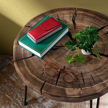 юl футляр для очков на магнитной застежке, пу, 14,5х7см, бордовый