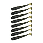 kaida приманка силиконовая твистер 3,5", 9см, 4гр, ht002, 7шт