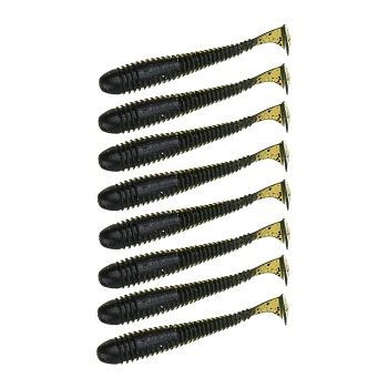 kaida приманка силиконовая твистер 3,5", 9см, 4гр, ht002, 7шт