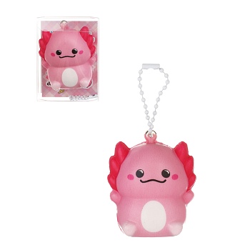 игрушка антистресс сквиш "аксолотль", pu, 5х5,5х3,5см, микс