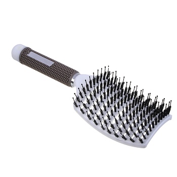 юниlook расческа массажная, пластик, нейлон, тпр, 24,5x7см, белый, мп-2