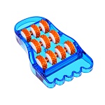 silapro массажер для ступней ног (улучшающий кровообращение) 21,5x12см, пластик, 2 цвета