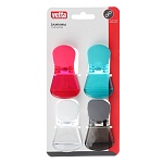 набор зажимов с магнитом тм vetta, 7х4х3см, полипропилен, полистирол, магнит, 4шт от магазина Барс