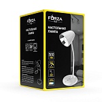forza лампа настольная складная 30led, питание usb, 7вт, 500лм, кабель 1м, диммер, пластик, серая от магазина Барс