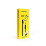 всёгазин кабель 3.5мм mini jack-mini jack, 1м, оплетка tpe, поворотный штекер, пластик