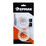 ермак клейкая лента канцелярская, прозрачная, 18мм x 10м, 2 шт