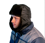 шапка "антифрост" черная, тк.оксфорд, подкл. бязь (универс.размер 56-62)