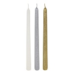 свеча античная тм ladecor 25 см, с патиной, парафин, 3 цвета