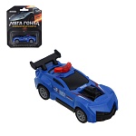 игроленд машинка "мегагонка", инерция, металл, 10,9х13х3 см, 18 дизайнов интернет-магазин «Барс»