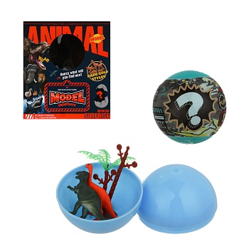 игрушки в шаре "мир дикой природы", 6х6см, pp, pvc, 36 дизайнов