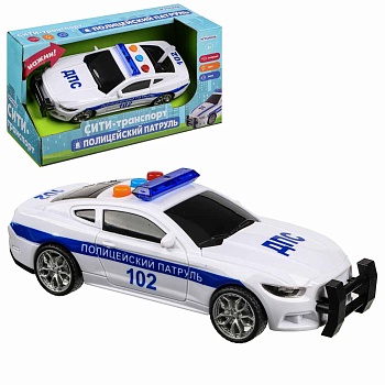 игроленд полицейский патруль, свет, звук, инерция, 3хlr44, abs, 21x11x8см