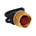SILAPRO Мини-фонарь велосипедный, 3 режима,  d2.5см, 1LED, 2хCR2032 (в комплекте), металл, резина