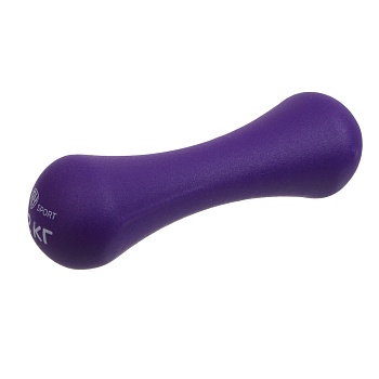 гантель в форме кости 2кг (+- 100 гр) тм by sport, металл, неопреновое покрытие