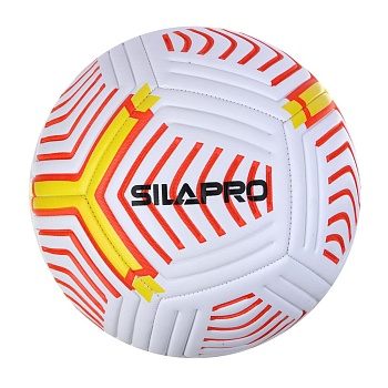 silapro мяч футбольный 22см, 5 р-р, 3сл, pu 3.5мм, 400г (+-10%)
