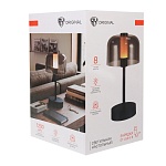 светильник переносной настольный by сиена, 24.5 см, led, 1200 мач, type-c 5в/1а, 3 реж, мет.,пластик от магазина Барс