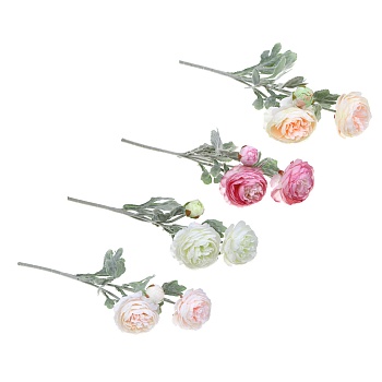 ladecor букет искусственных цветов розы, 50 см, ткань, пластик, железная проволока, 4 цвета