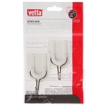 крючки самоклеящиеся тм vetta, пластик, 2шт от магазина Барс