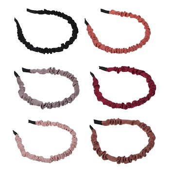 юниlook ободок для волос, 1см, abs, полиэстер, 6 цветов, acs-68