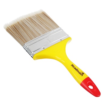 ермак/headman кисть малярная плоская "kанекарон" иск. щетина 4" (100мм)