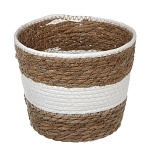 кашпо плетеное тм inbloom, 20х15х17см, бумажный жгут от магазина Барс