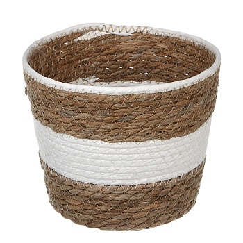 кашпо плетеное тм inbloom, 20х15х17см, бумажный жгут от магазина Барс