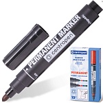 маркер перманентный centropen 8566, черный, круглый наконечник, 2,5 мм, 5 8566 0112
