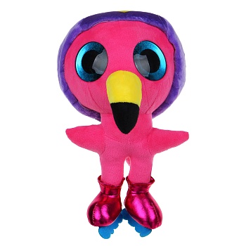 by kids игрушка мягкая "фламинго-глазастик", полиэстер, 30 см