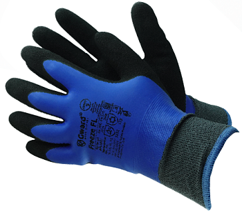 перчатки утепленные покрытые латексом в два слоя gward freeze fl синий