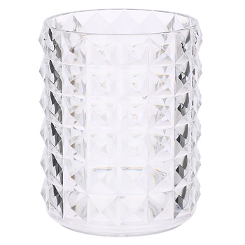 vetta стакан для кистей и косметики crystal, полистирол, 8x8x11 см от магазина Барс